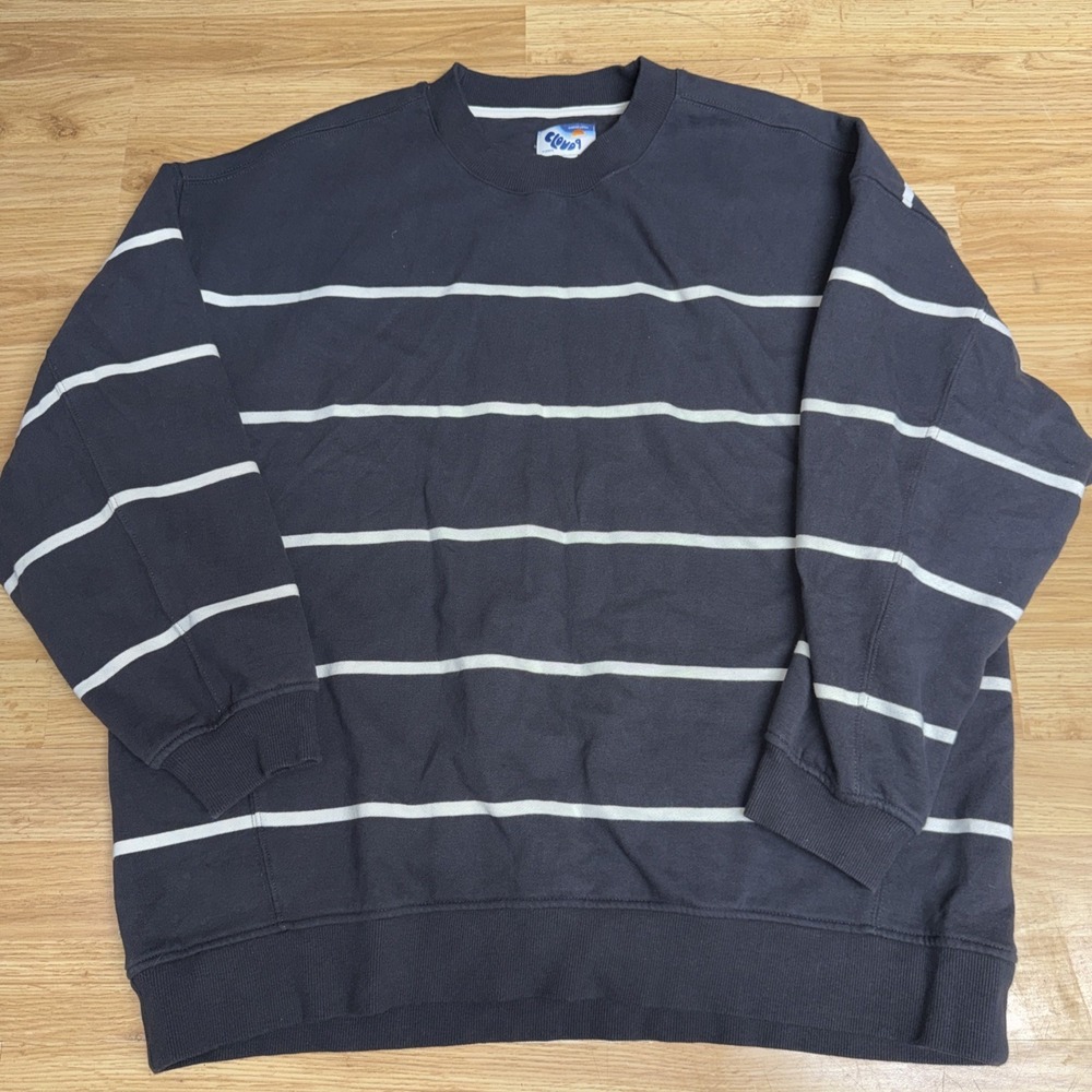 Marine Layer Men's Cloud 9 Fleece Relaxed Crewneck Sweatshirt Navy Size XL